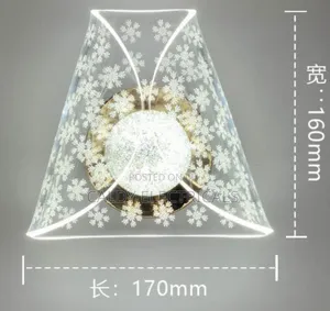 Modern Clear Plastic Snowflake-Patterned Wall Bracket Mj5