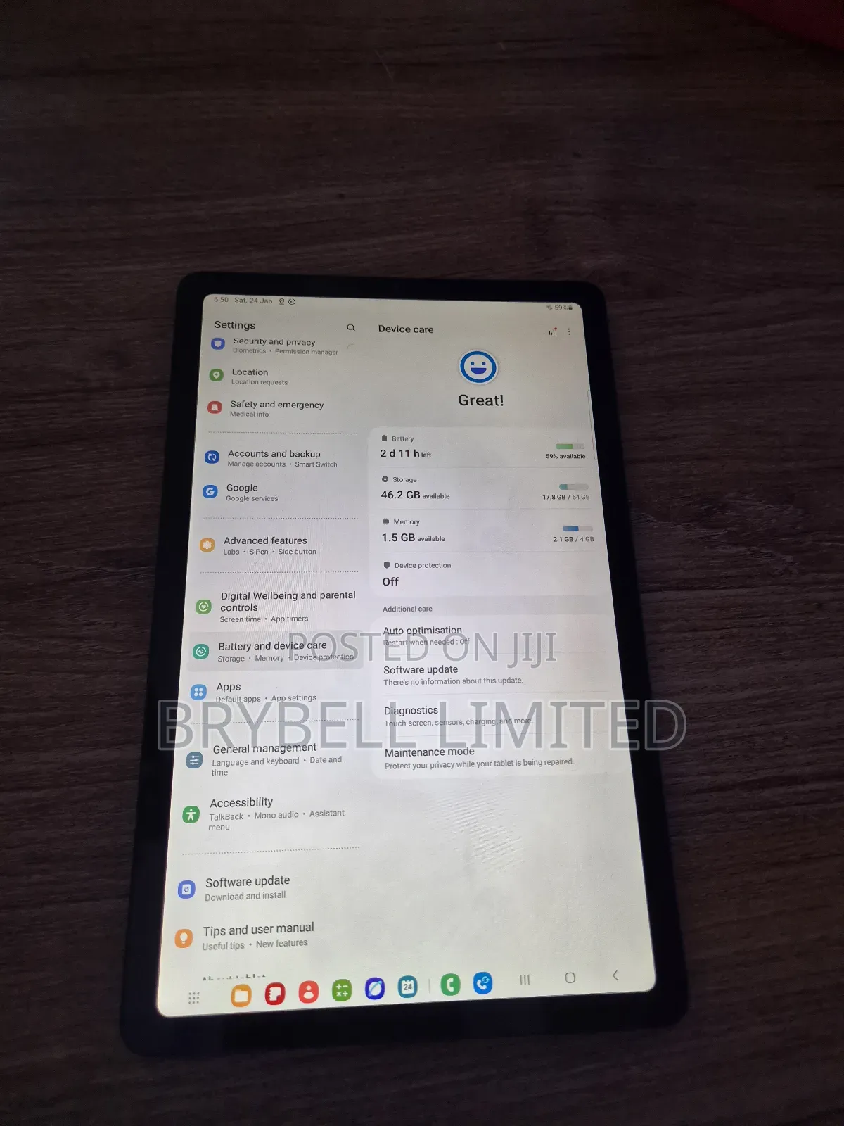 Samsung Galaxy Tab S6 Lite 64 GB Black