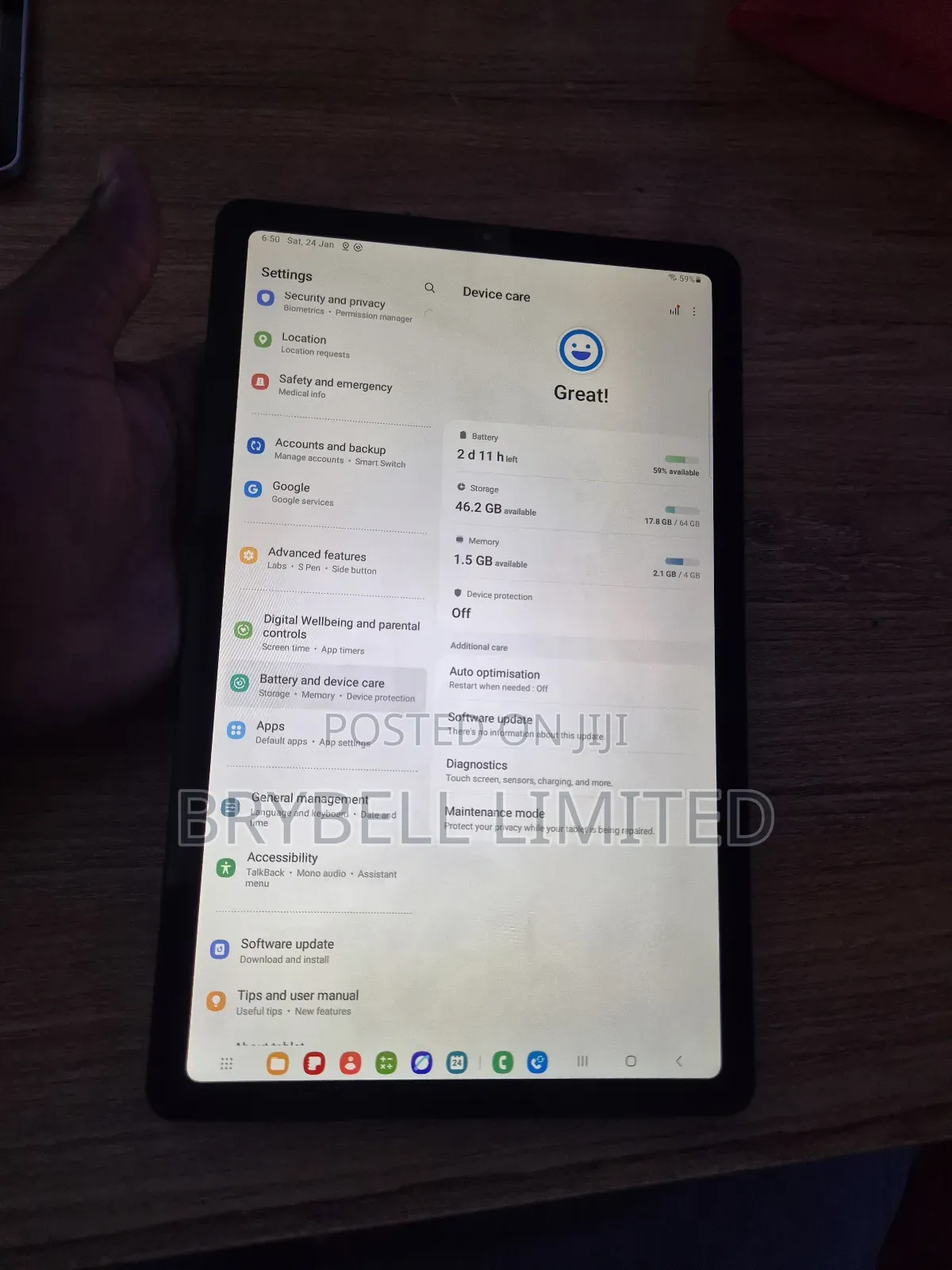 Samsung Galaxy Tab S6 Lite 64 GB Black