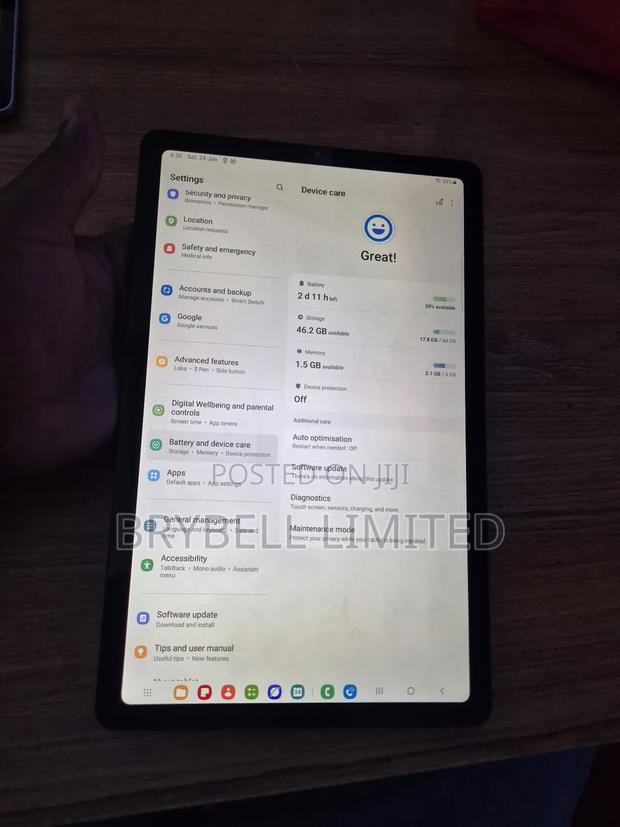 Samsung Galaxy Tab S6 Lite 64 GB Black - thumbnail 8