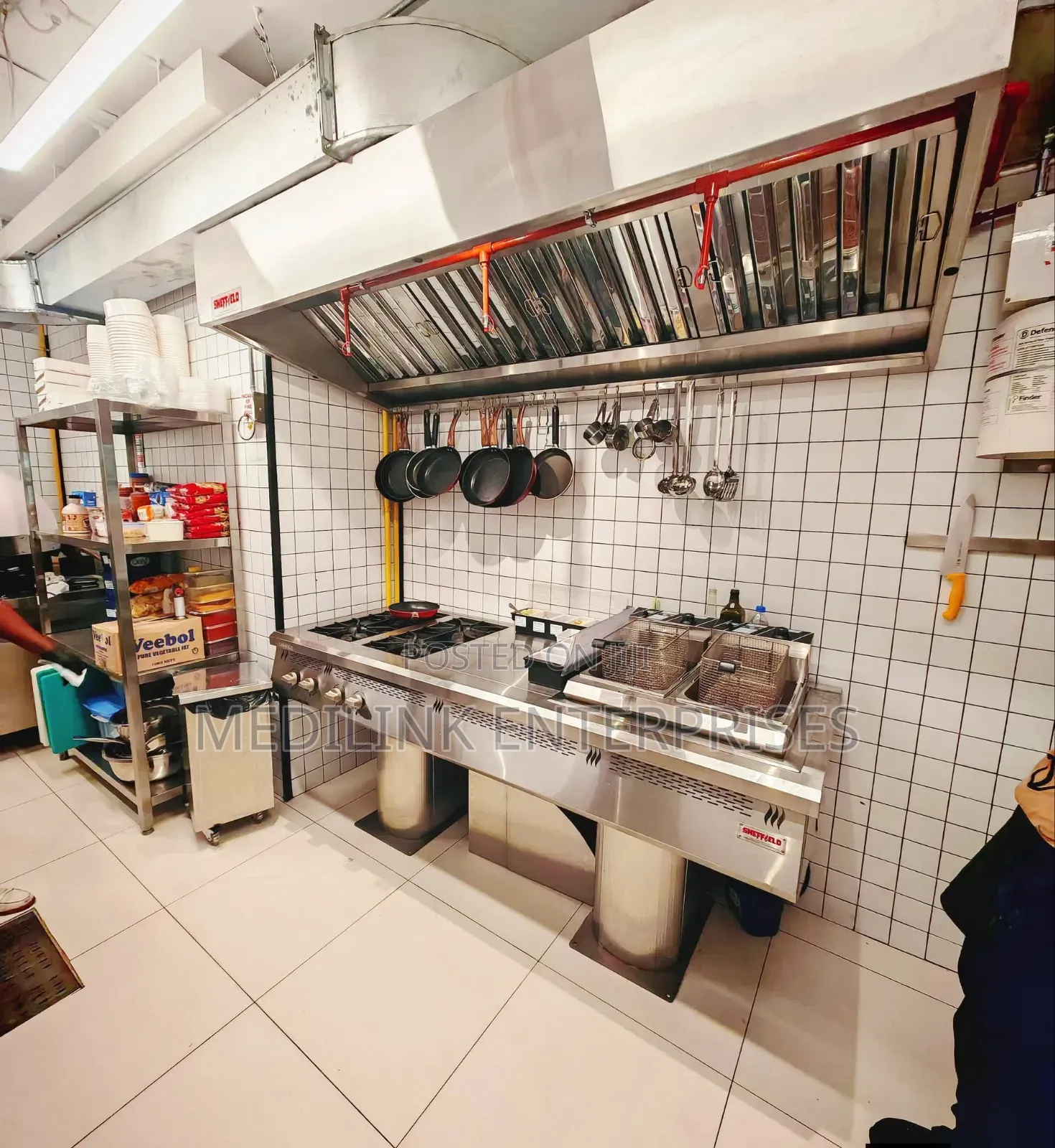 Commercial Kitchen Full Set Up Stainless Steel