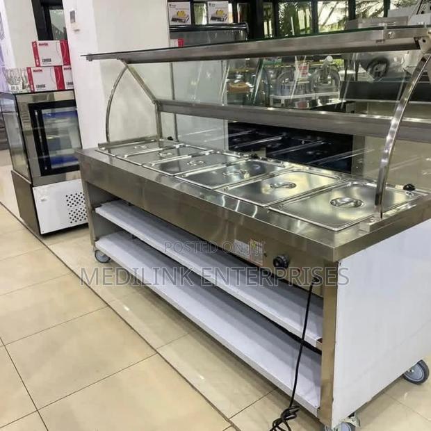 Stainless Commercial 5_inserts Food Warmers
