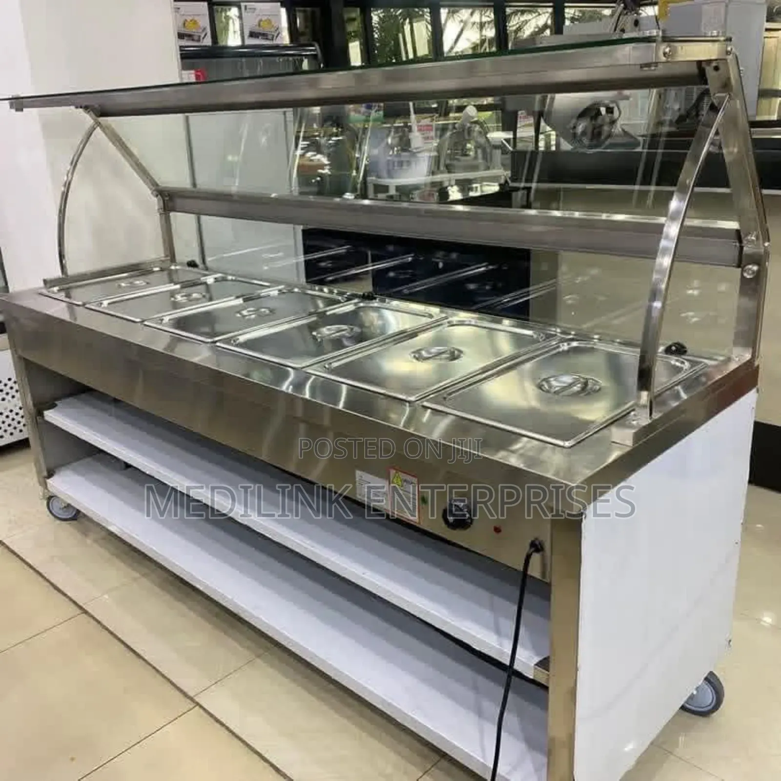 Stainless Commercial 5_inserts Food Warmers