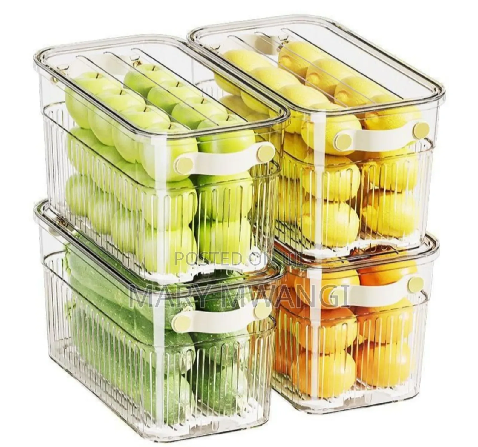 Stackable Acrylic Fridge Containers