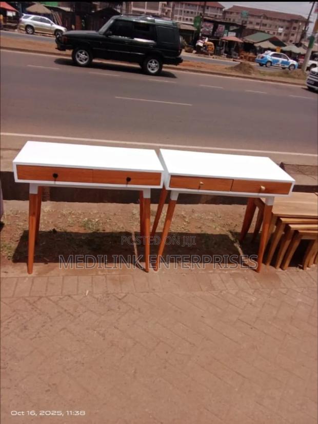 Whitish Vanish Console Tables