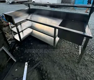 Customised Kitchen Sink, L-Shape Sink With Working Table