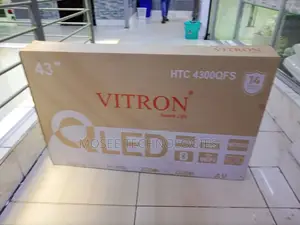 Vitron 43” Qled Smart Android Tv With Wi-Fi Bluetooth