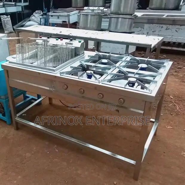 Commercial Cooker, With Deep Fryer Machine - main view