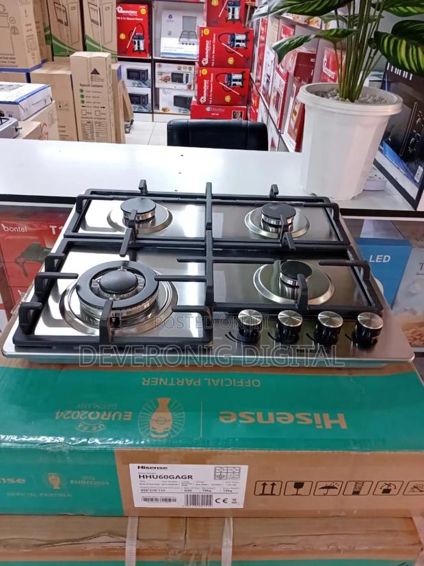 60cm Hisense Built in Cooker With Wok Burner Automatic Ignition - main view