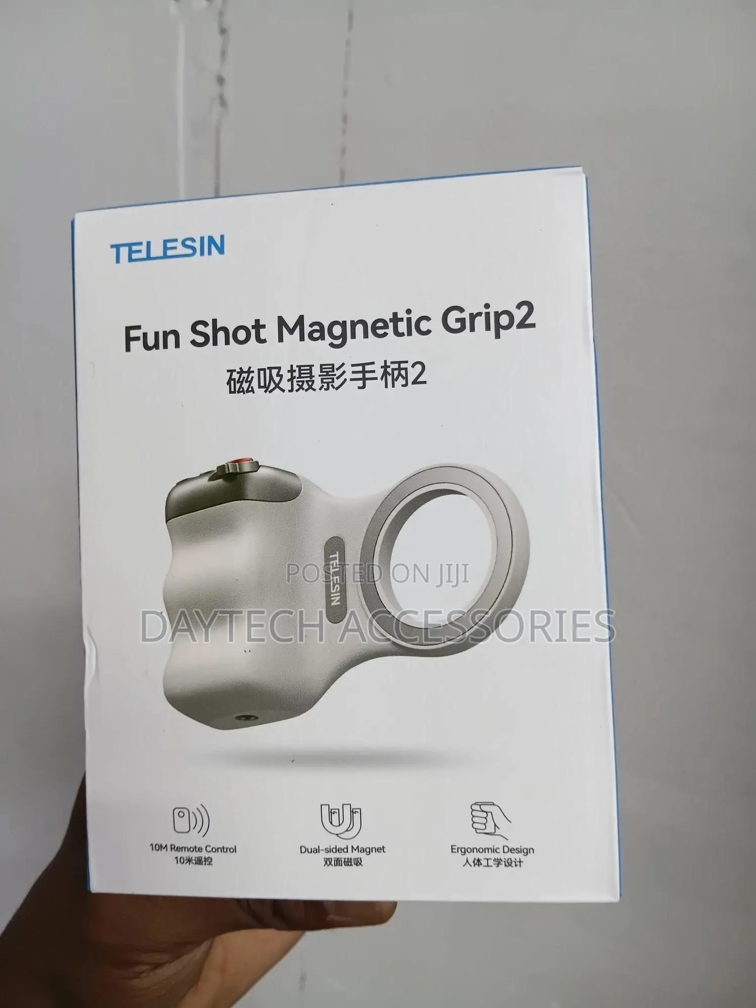 Telesin Magnetic Phone Holder Grip 2 With Detachable Remote Control.