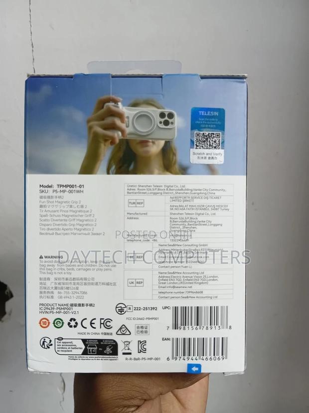 The Telesin Fun Shot Magnetic Grip 2 Camera Handle. - thumbnail 4