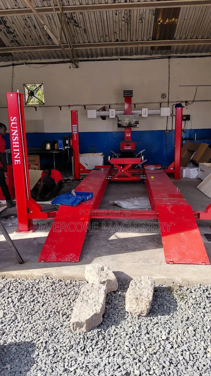 Industrial 3d Wheel Alignment With 4 Post Carlift Machine.