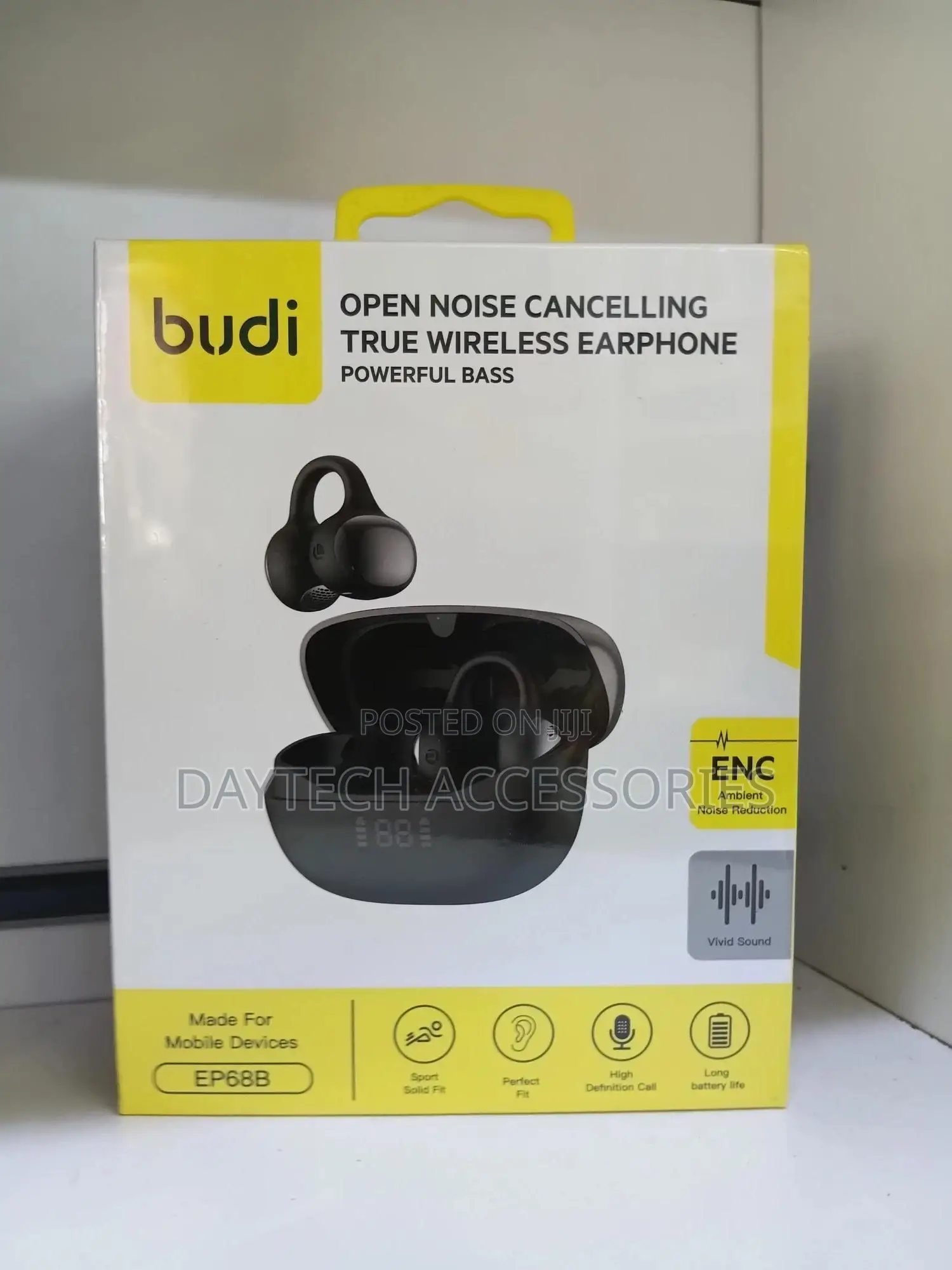 Budi Ep68b Wireless Bluetooth Open-Ear Clip