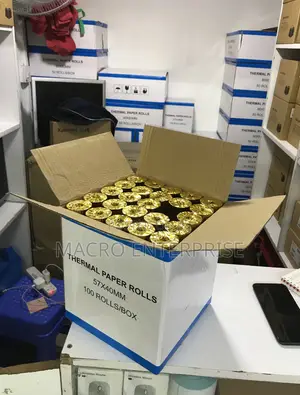 57x40mm Thermal Paper Rolls 100-Pack - Bulk Box for High Volume Pos