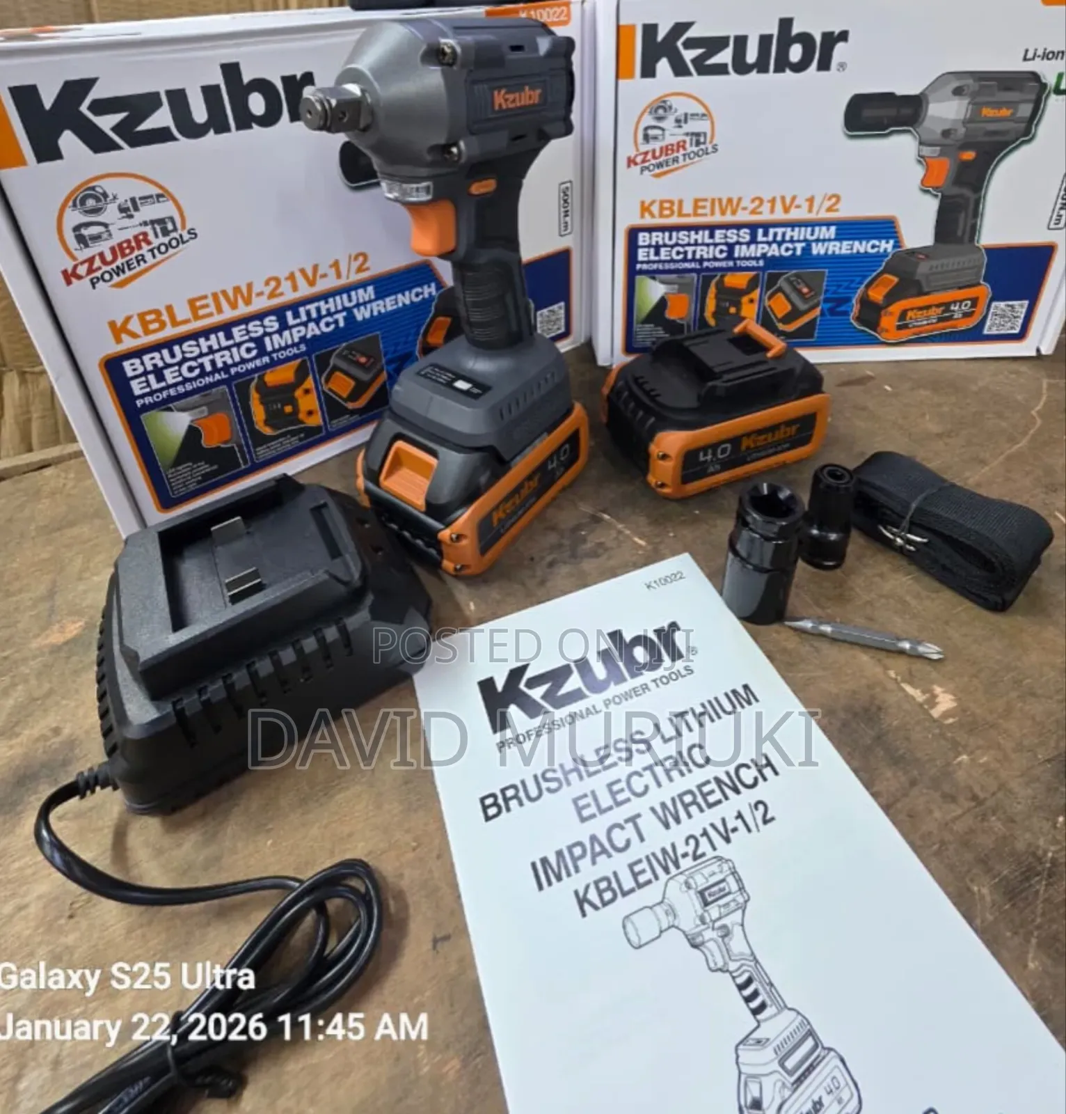 Kzubr Cordless Impact Wrench 
1/2
