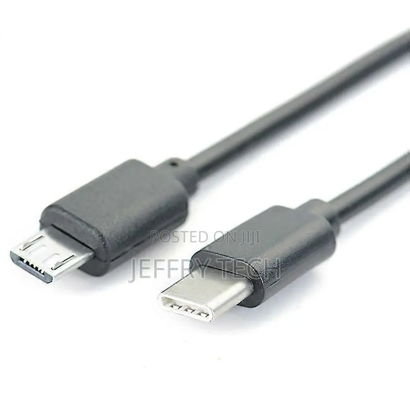 Usb Type C Male to Micro Usb 5 Pin B Male Plug Converter Otg Adapter L