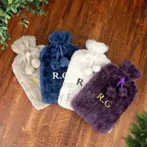 Hot Water Bottle With Fleece - 2l - Assorted Colors