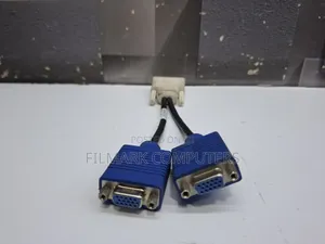 2 Way Dvi To Vga Splitter Cable Adapter Cable Cord Monitor Pc Computer