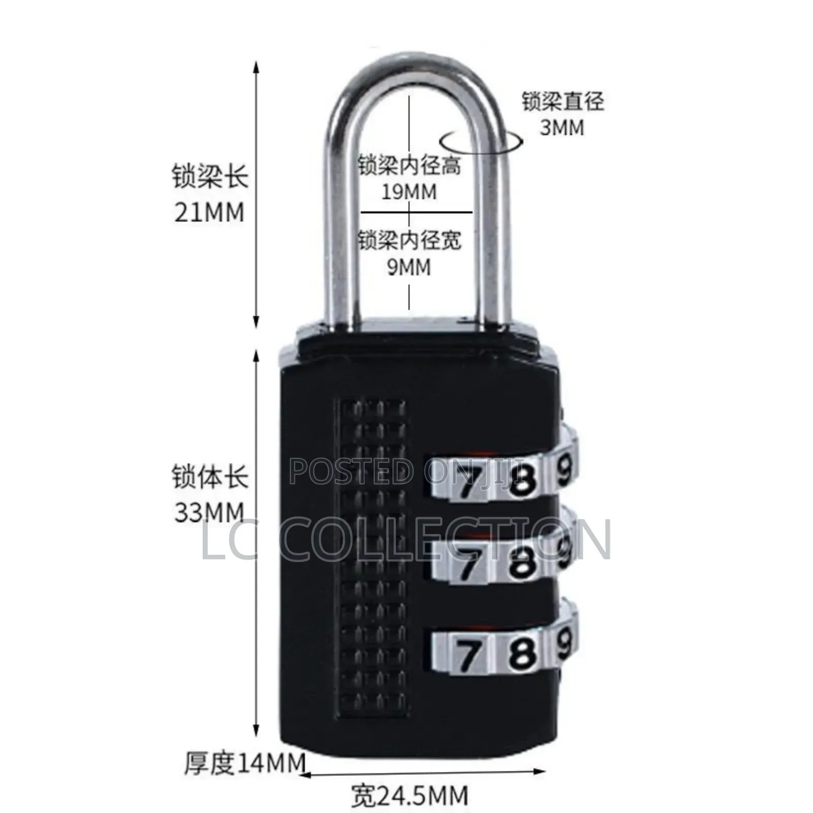 4 Dial Digits Password Lock for Suitcase/Bag