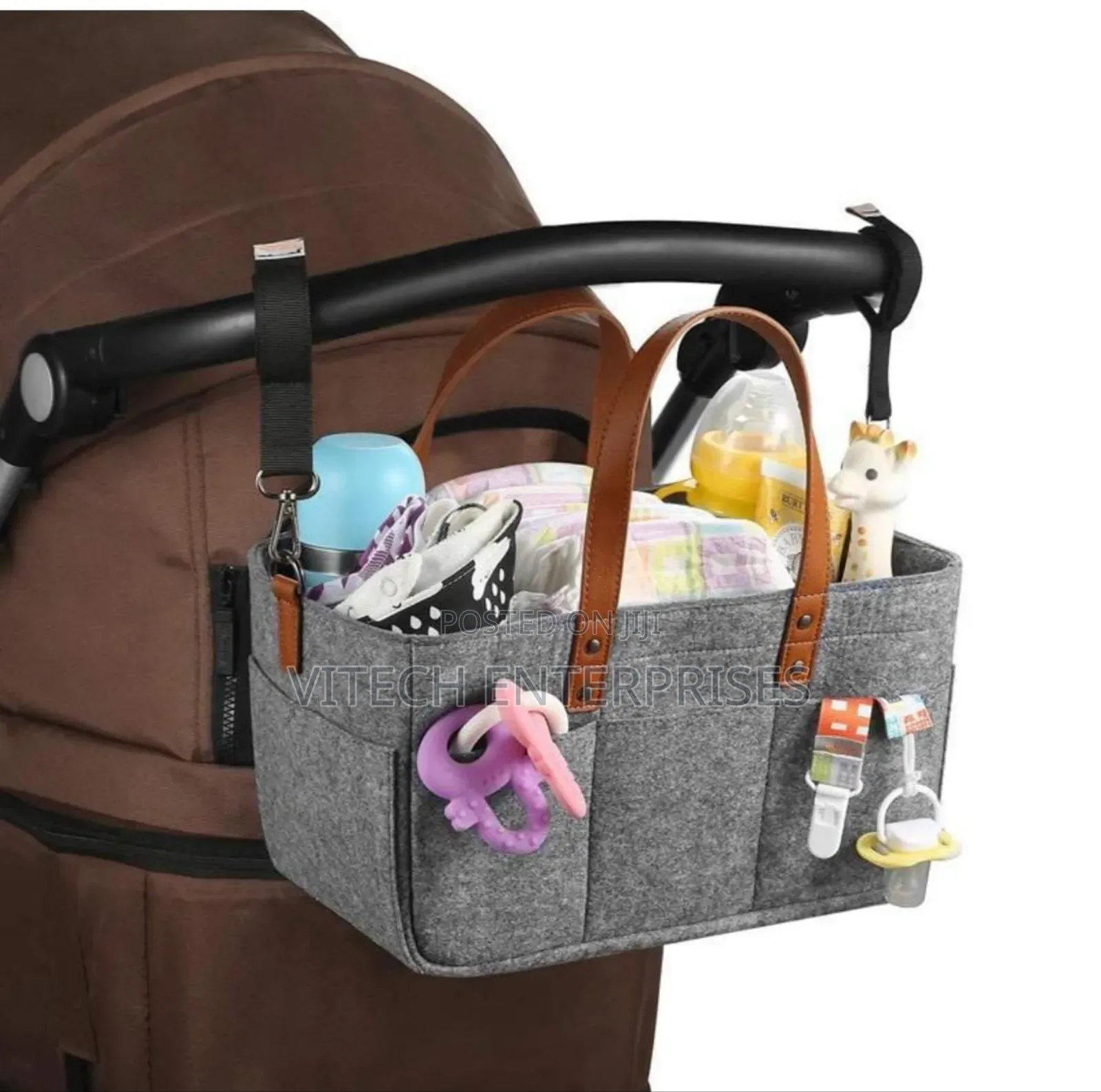 Felt Fabric Baby Nursing Bag With Removable Dividers