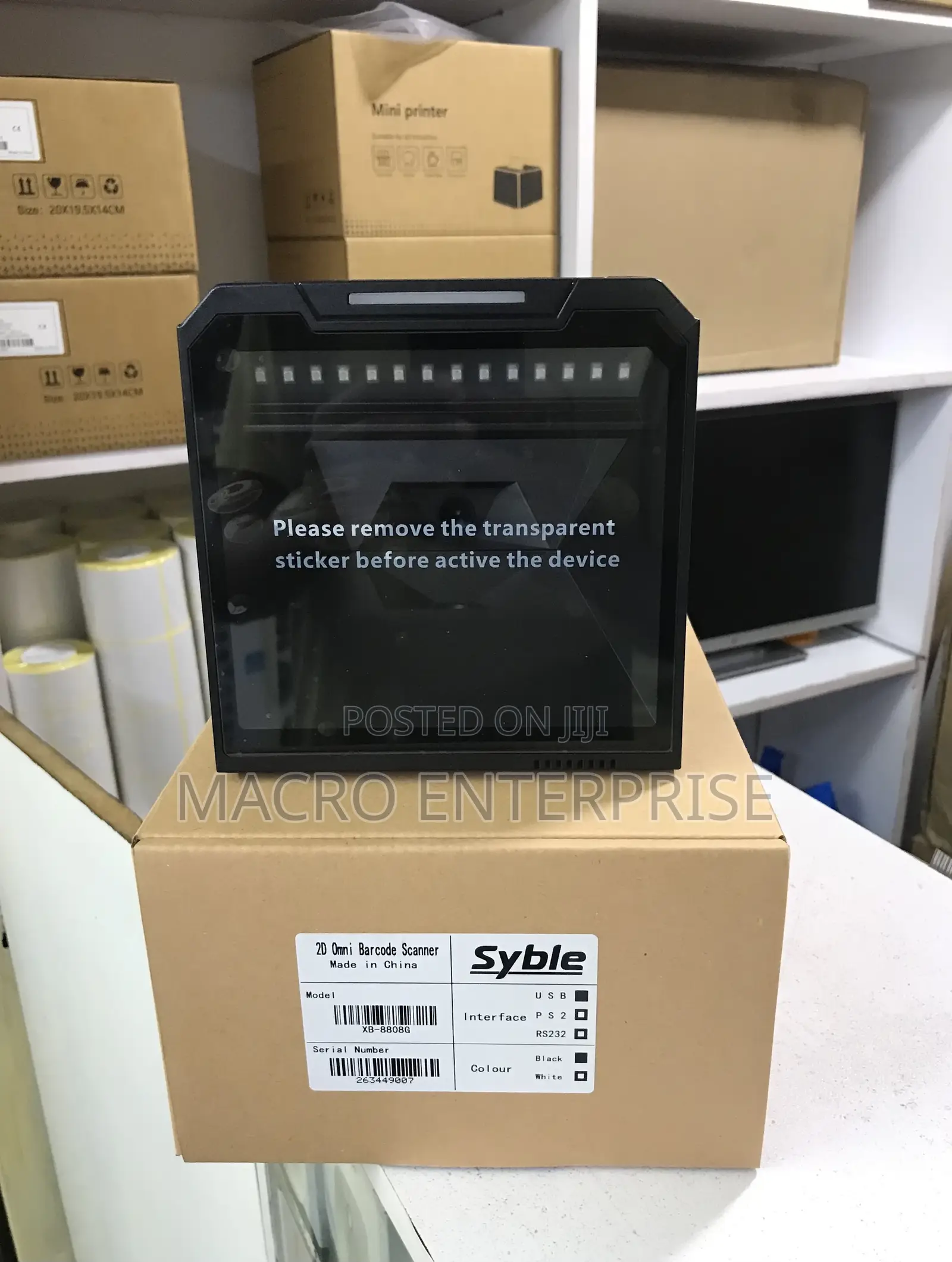 Xb-8808g 2d Omni Barcode Scanner - Usb, 2d/Qr/1d High-Speed Scanning