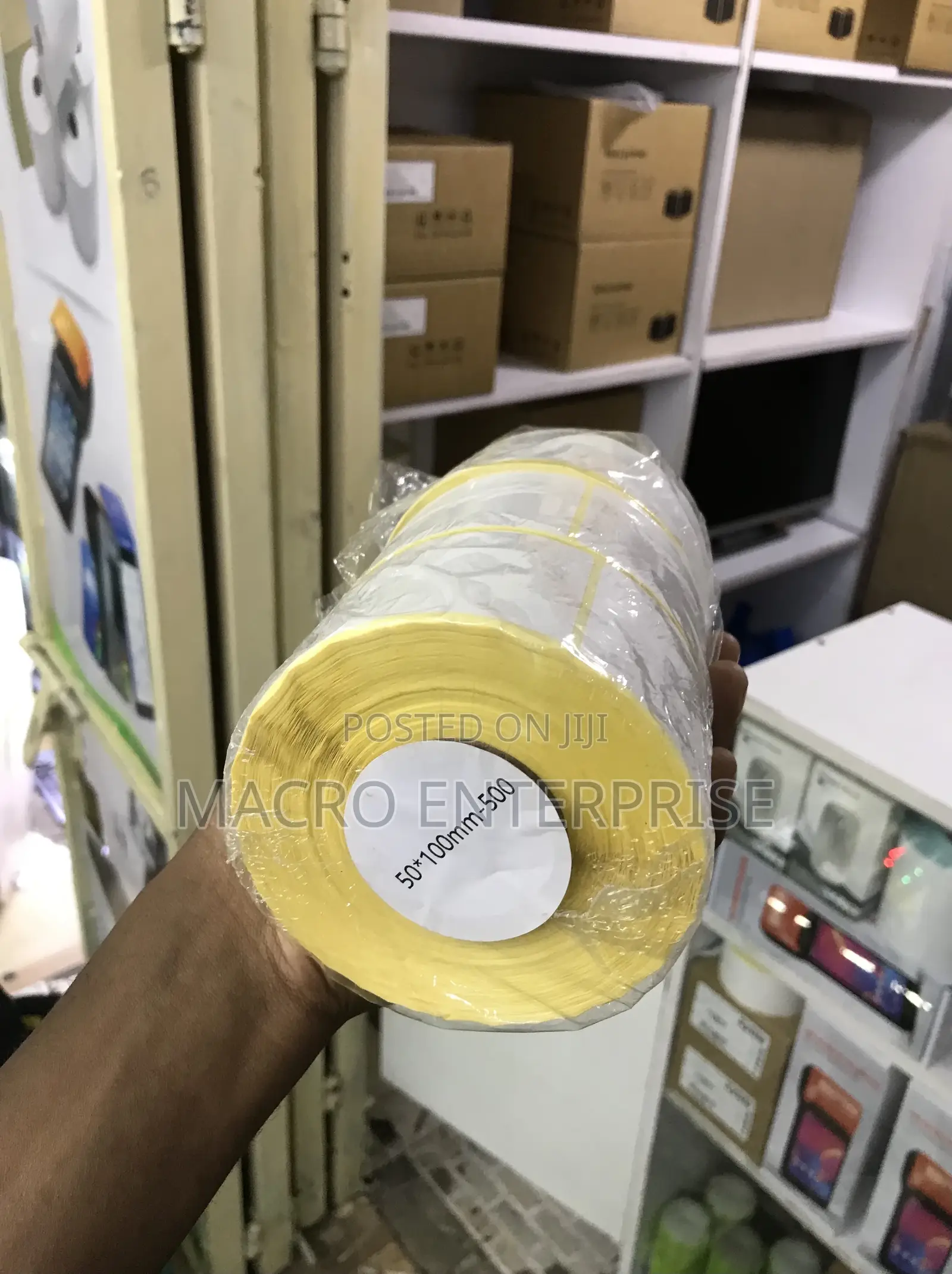 White Thermal Transfer Labels 500pcs -50mm X 100mm, Permanent Adhesive