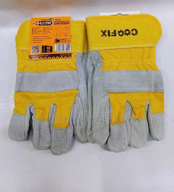 Coofix Leather Working Gloves (Cfp-01001), Size 10/Xl.