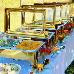 Gold Hydraulic Chaffing Dish Food Warmer