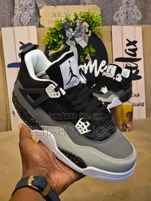 Jordan 4 Fear Pack Leather Shoes