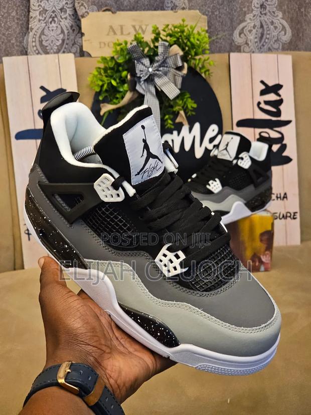 Jordan 4 Fear Pack Leather Shoes