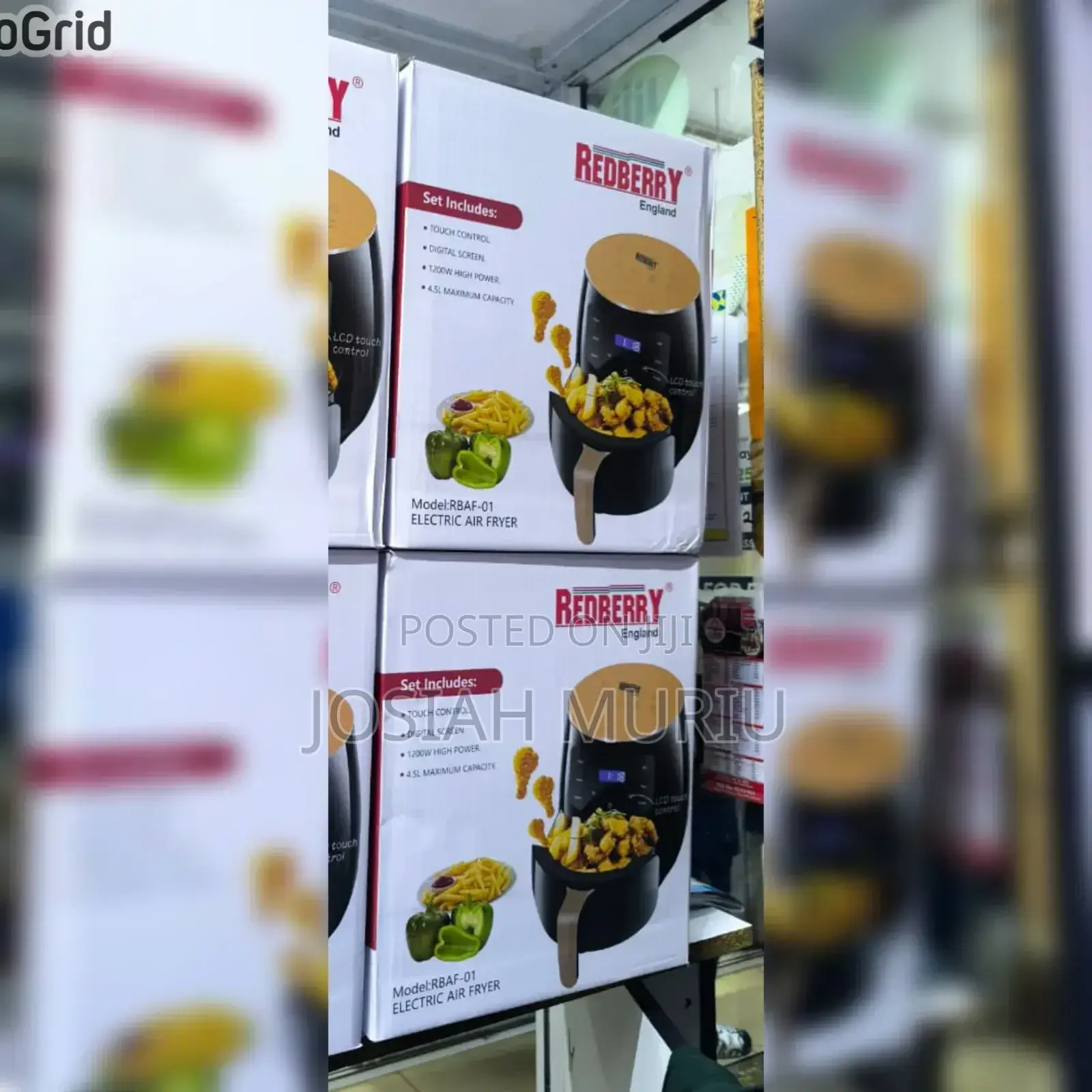 Redberry Rbaf-01 4.5l Electric Air Fryer.