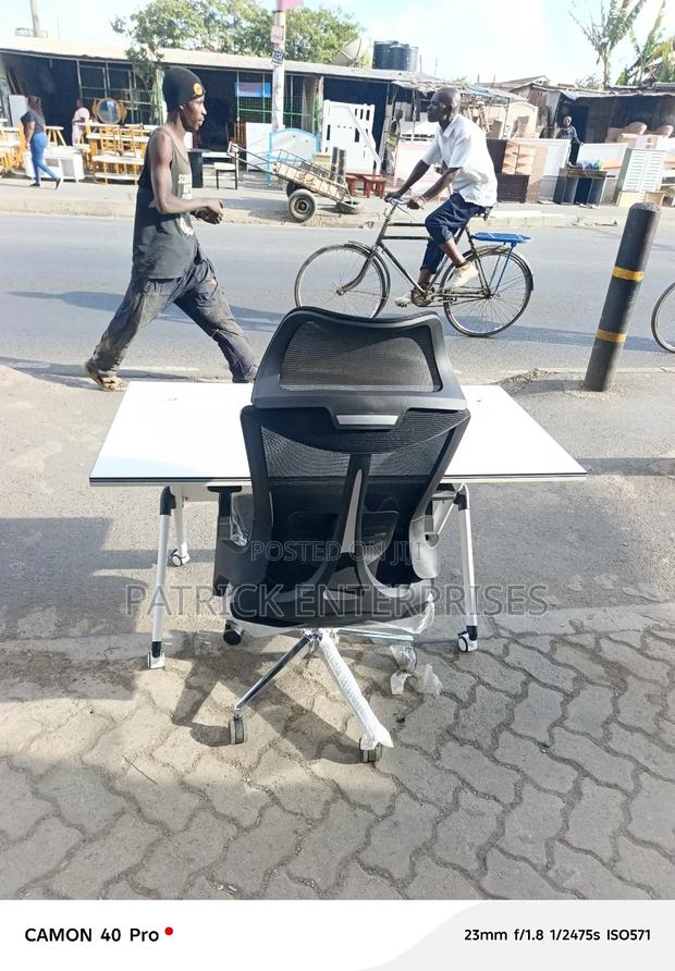 Impotent Modern Foldable Study Table/It Table + Ergonomic Office Chair - thumbnail 2