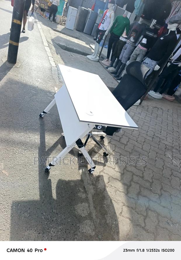 Impotent Modern Foldable Study Table/It Table + Ergonomic Office Chair - thumbnail 3