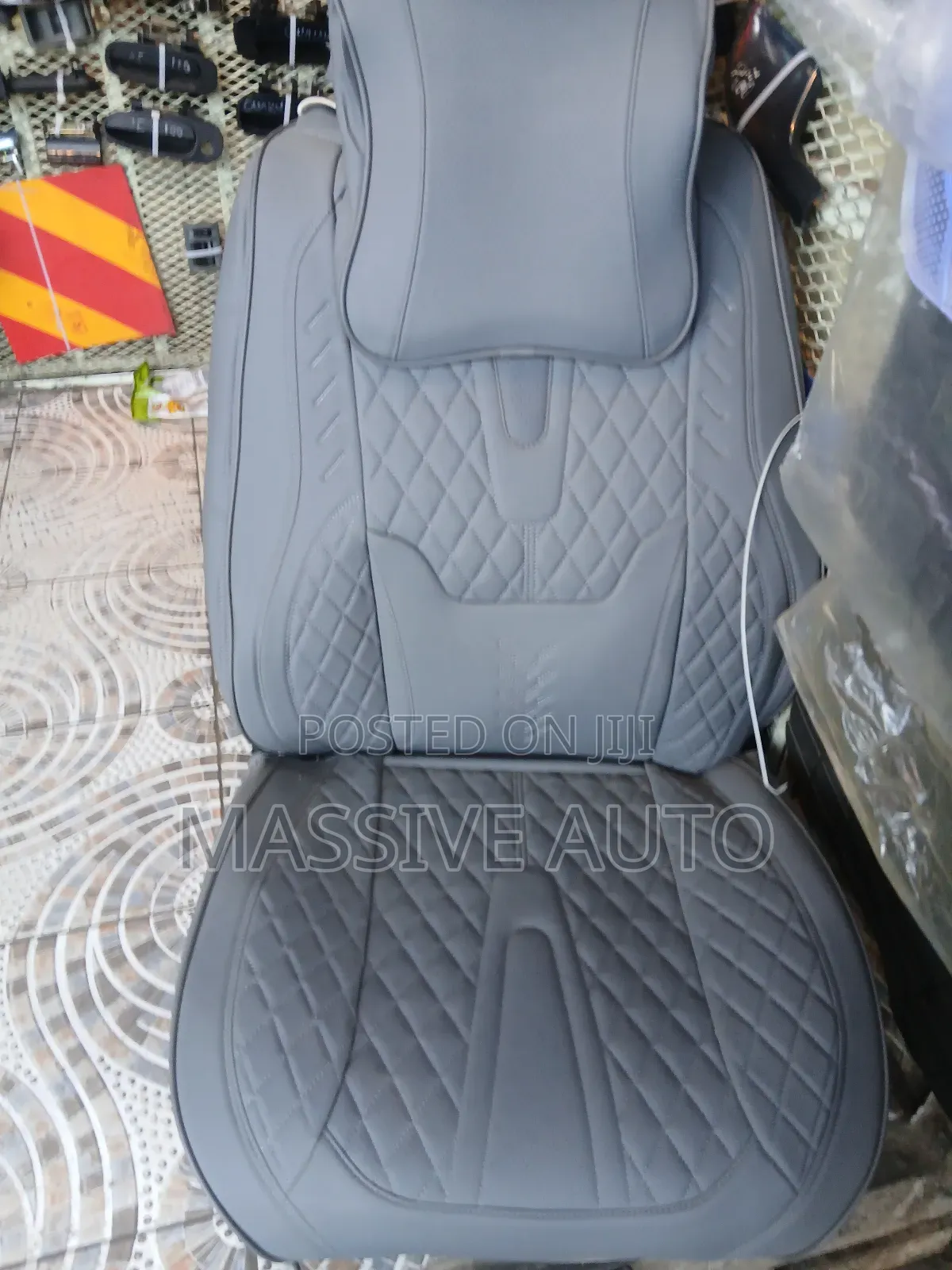 High Quality Grey Leather Car Seats Covers