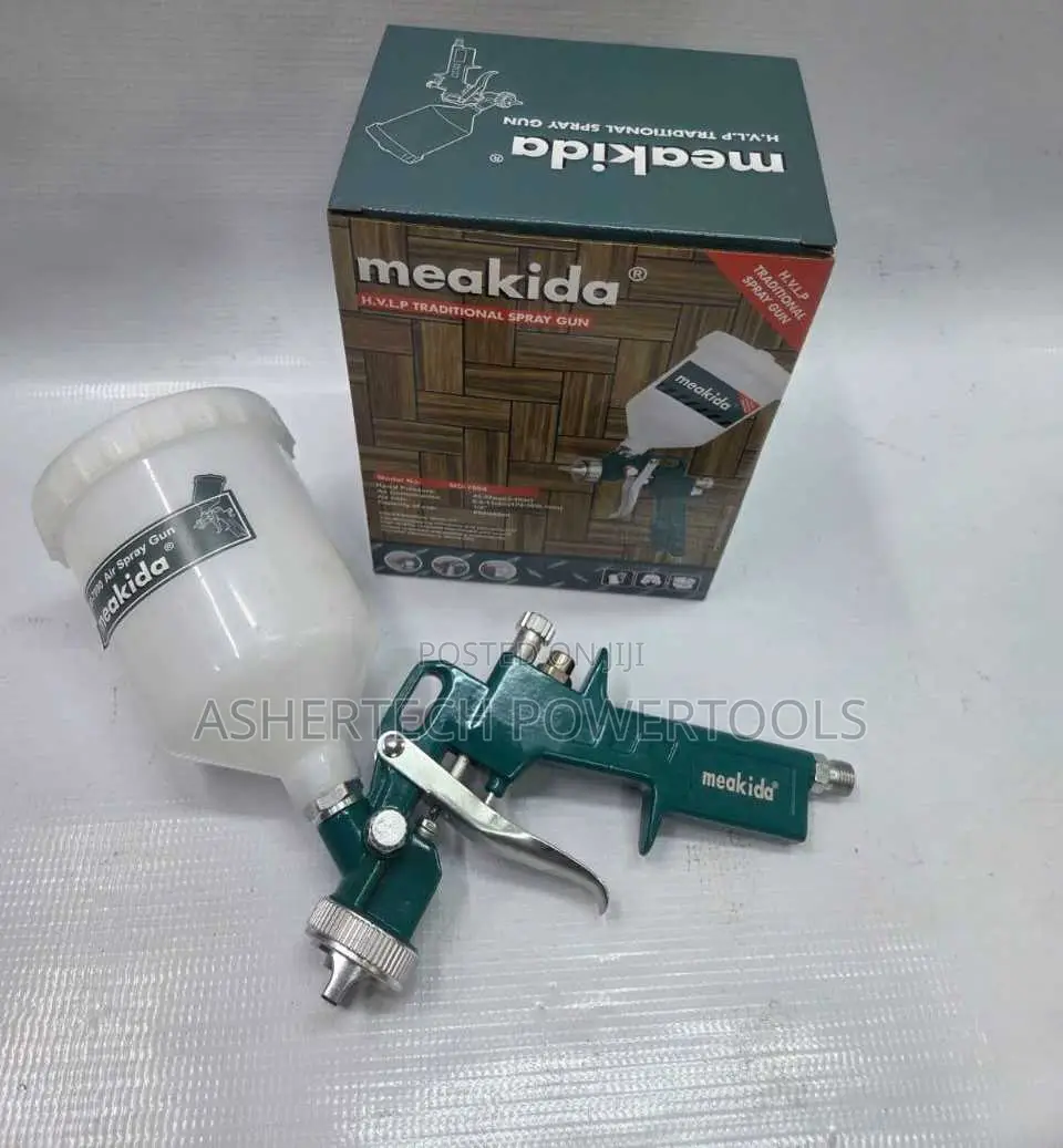Meakida H.V.L.P.(High Volume Low Pressure) Traditional Air Spray Gun.