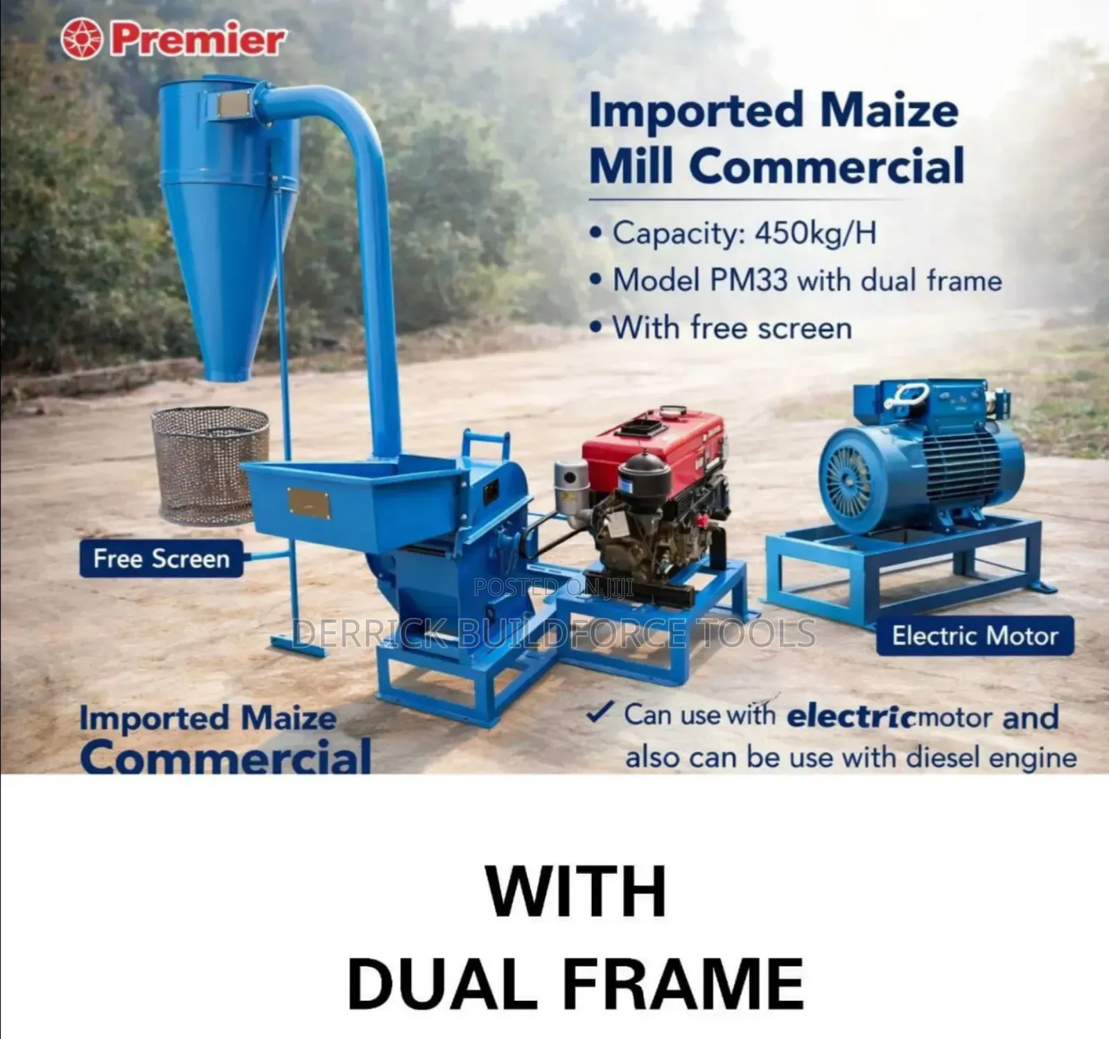Premier 450kg/H Imported Mill With Dual Frame