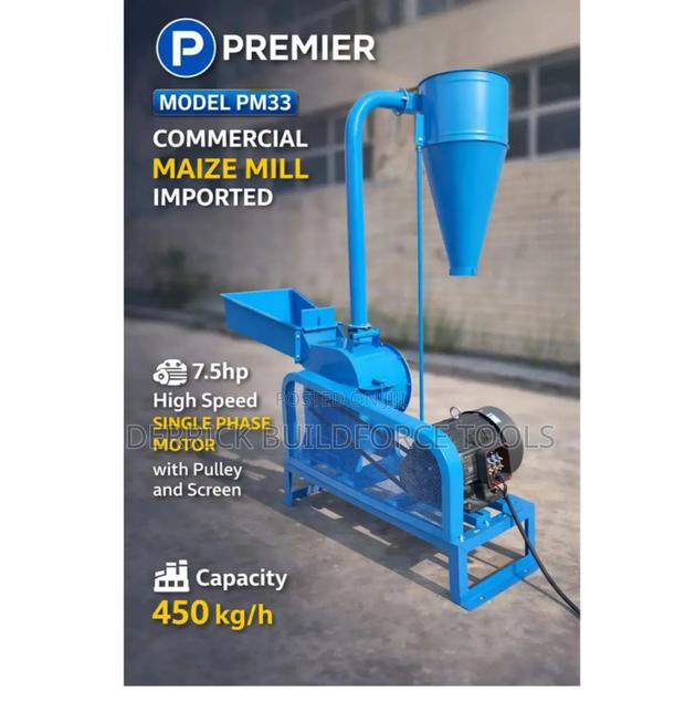 Premier Imported Commercial Maize Mill With 7.5hp Motor