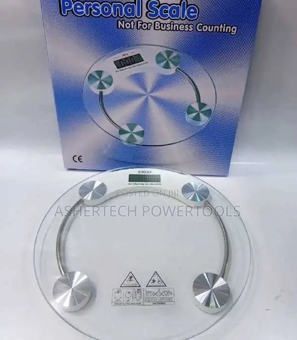 Digital Glass Personal Weighing Scale.