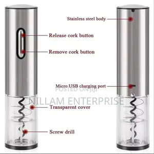 Electric Wine Bottle Opener With Foil Cutter*