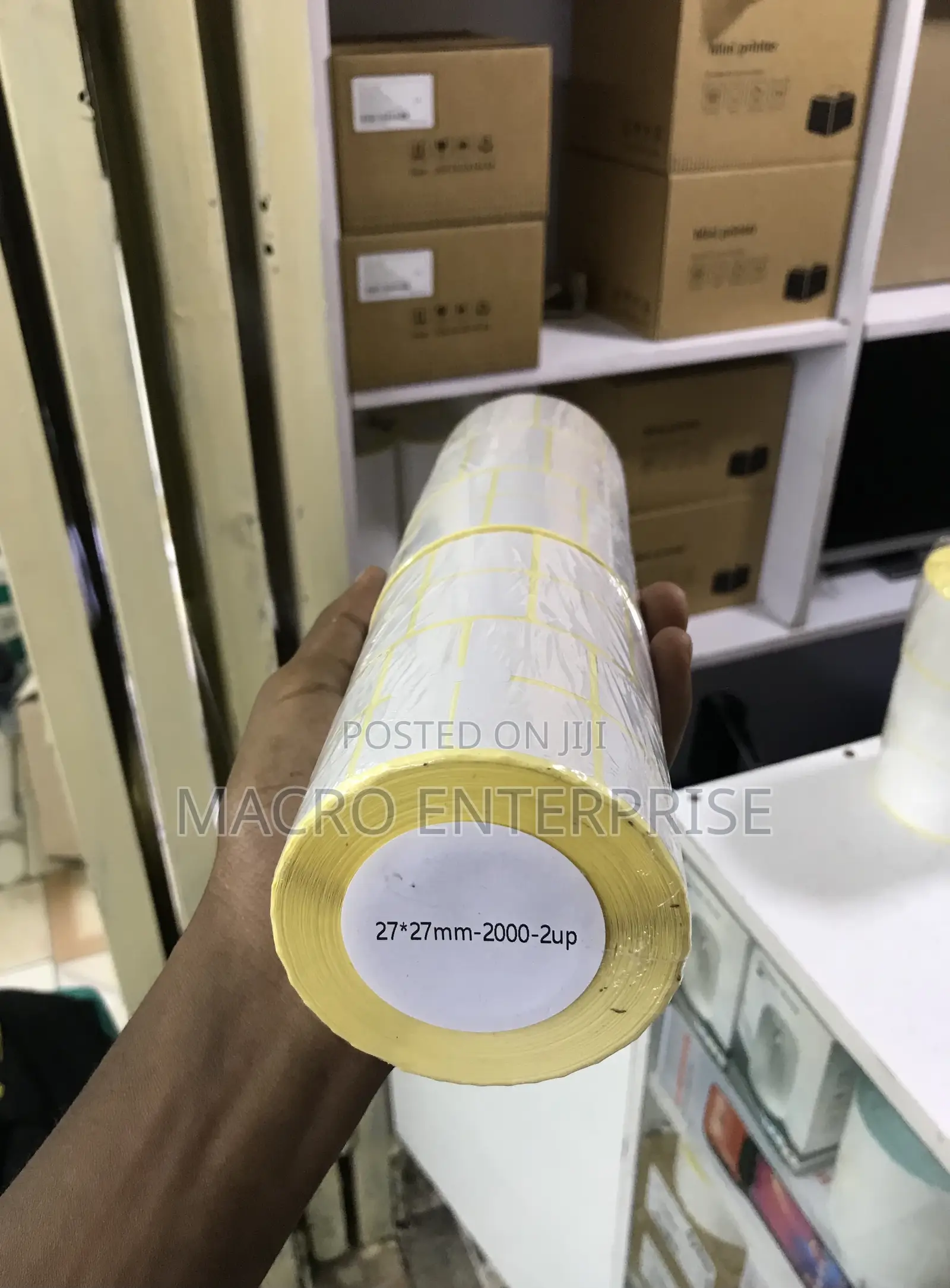 Warehouse Bin Location Labels - 27x27mm Thermal, 2000pk, 2up Printing