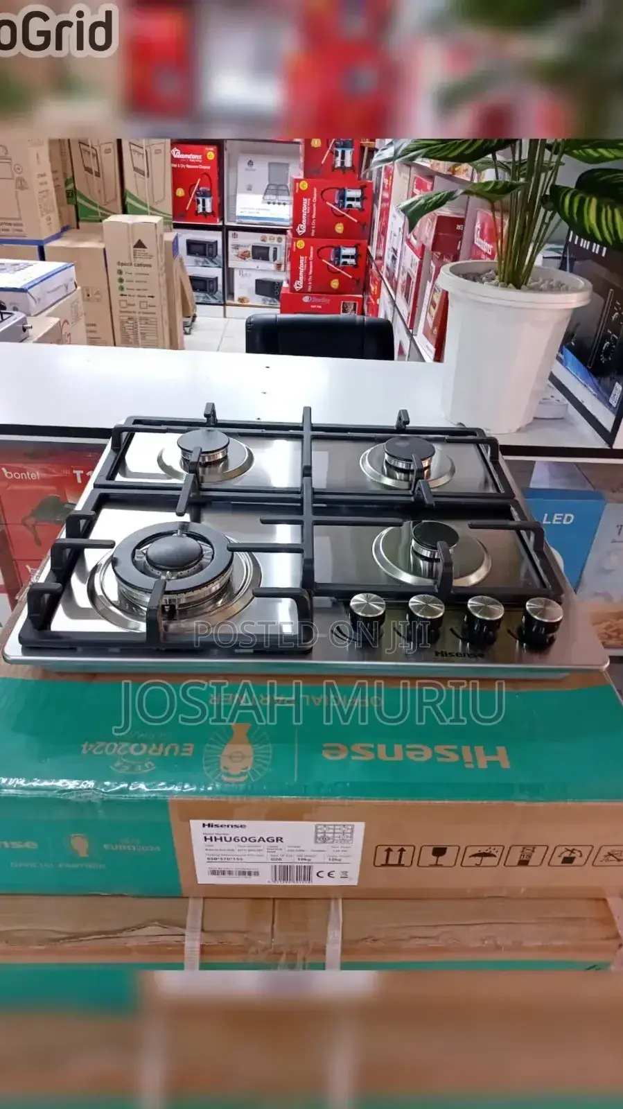 Hisense 60cm Built-in 4 Burner Gas Hob