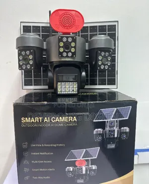 4 Lens 4g Solar CCTV Camera