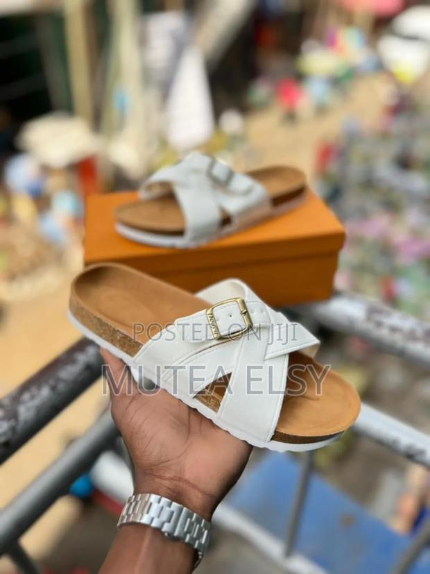 Black,White, Beige Green Men Open Fancy Sandals - main view