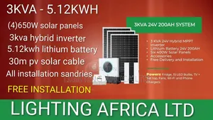 3.2kva - 5.12kwh Nyumbani Solar System With Free Installation Testing
