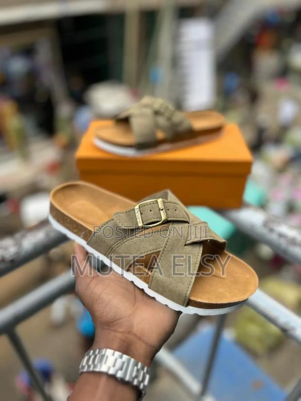 Black,White, Beige Green Men Open Fancy Sandals - thumbnail 4