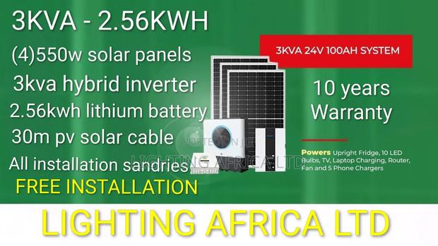 3.2kva - 2.56kwh Home Solar Kit Free Installation and Pay on Delivery