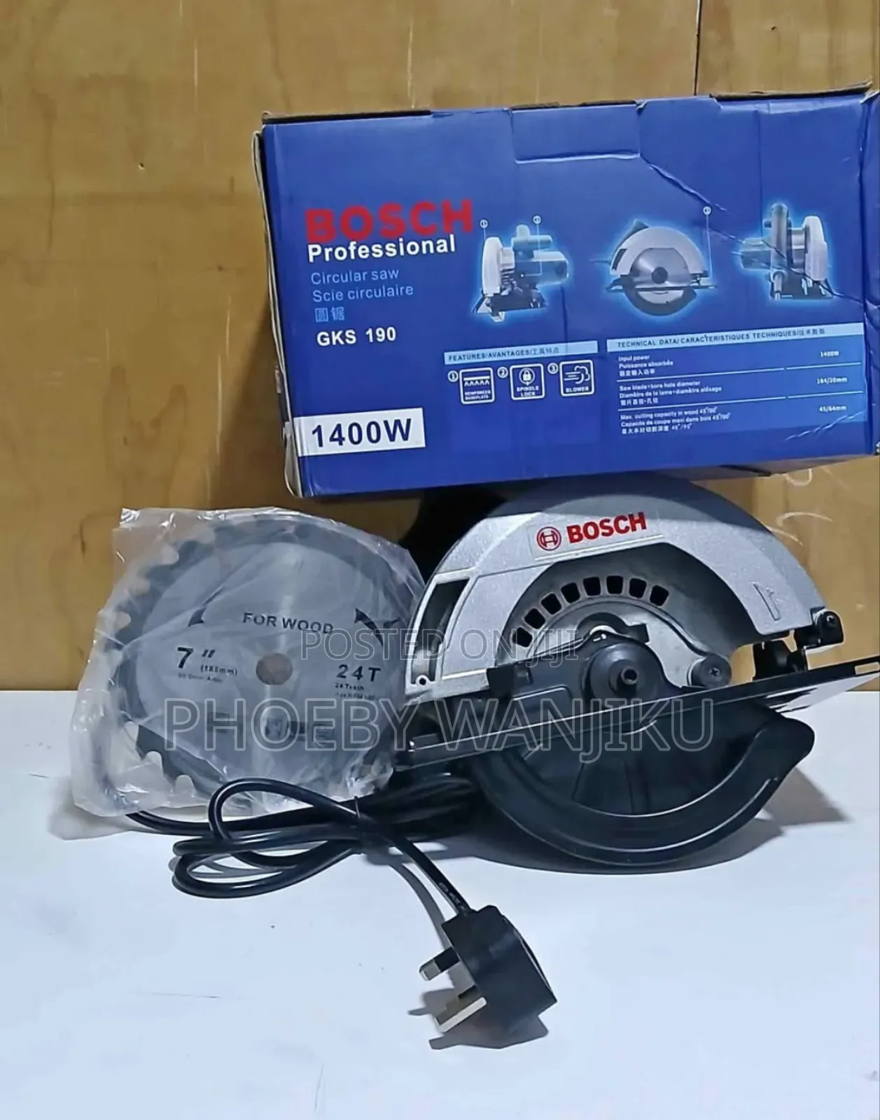1400watts Circular Saw/Bosch Circular Saw 7"