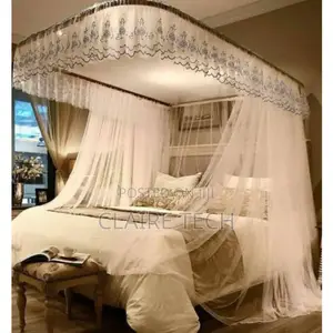 White 5*6 2 Stand Rail Mosquito Net Super Strong Rail
