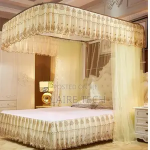 2 Rails Stand Mosquito Net - Cream All Sizes Available
