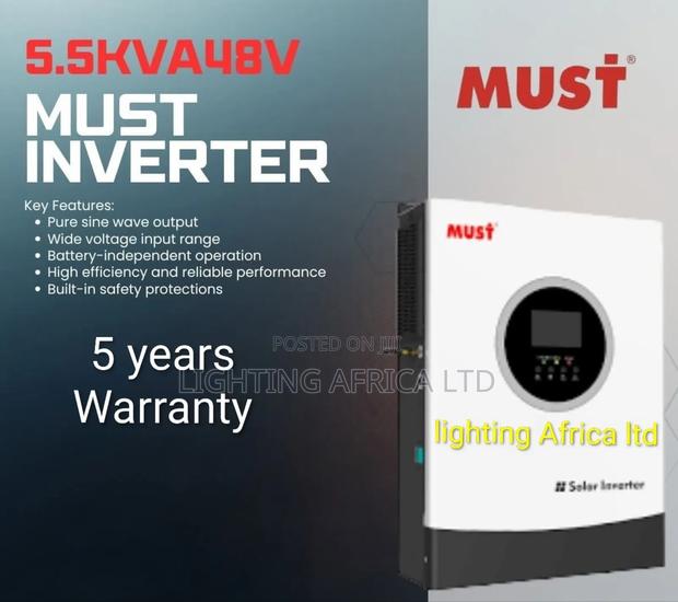 5.5 Kva - 48v Hybrid Inverter 100a MPPT - 250 Voc